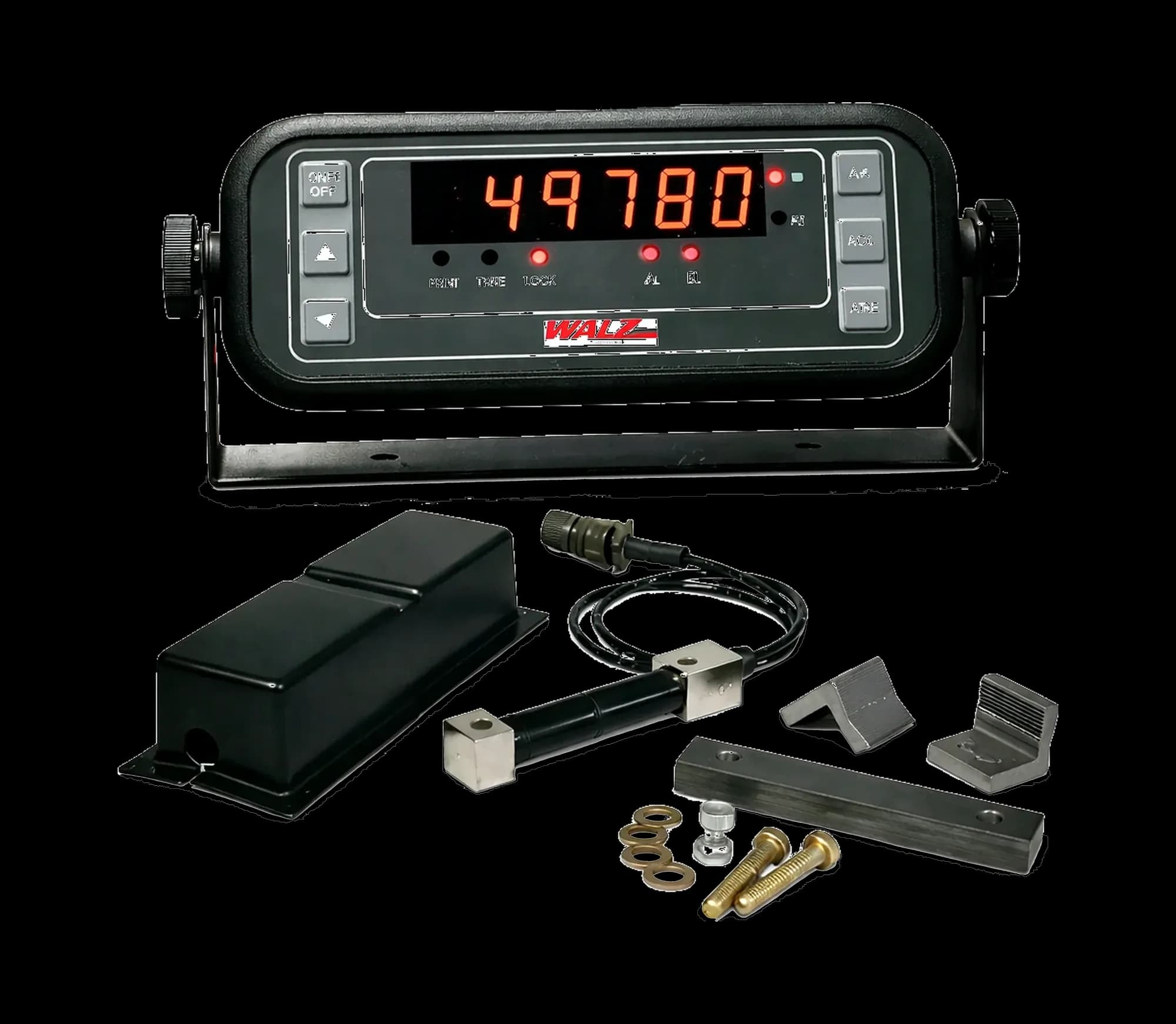 A Walz Scale DT-100 onboard dump truck scale kit.